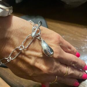 sterling silver 925 bracelet tear